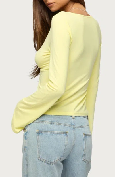 Edikted Scarlette Tie Front Top In Multi