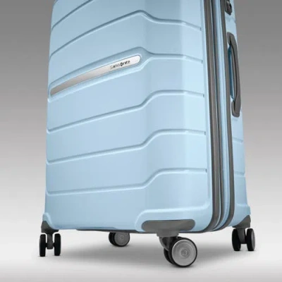 Samsonite Freeform Hardside Expandable 24" Checked Spinner In Blue