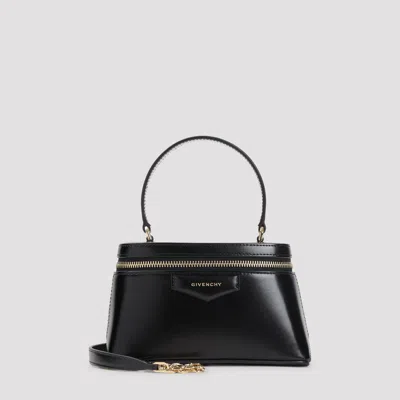 Givenchy Vanity Antigona Leather Handbag With Lettering Logo On The Front In Black
