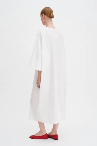 Filippa K V-neck Short-sleeve Mini Dress In White