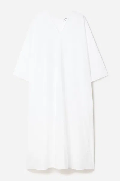 Filippa K V-neck Short-sleeve Mini Dress In White