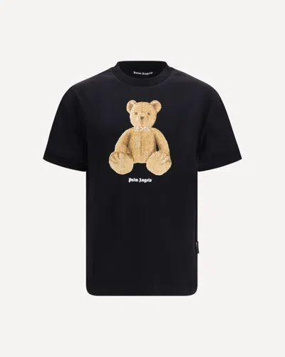 Palm Angels Men Black Bear T-shirt, Xxs Luxury T-shirts For Men Darveys