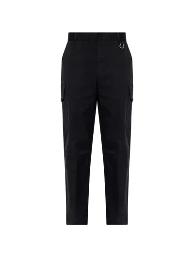 Moncler Black Cargo Pants In Black