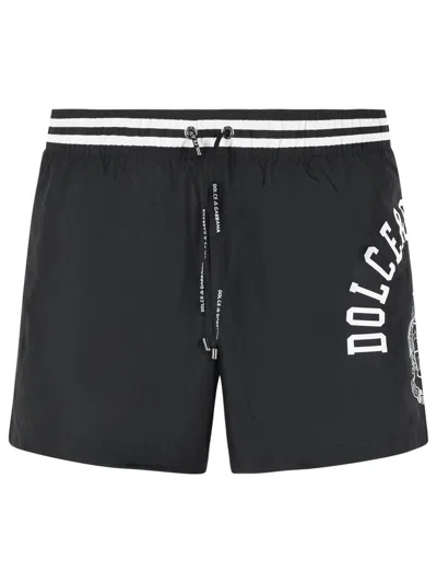 Dolce & Gabbana Shortie Boxer In Black