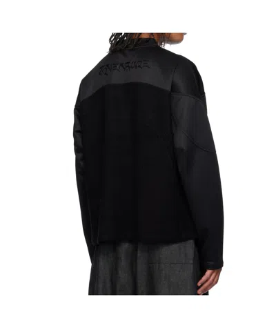 Namesake Wave Panel Sweatshirt In Black