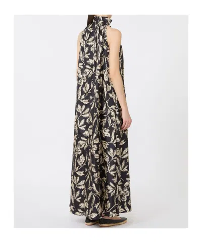 Max Mara Printed Silk-twill Midi Dress In Multi
