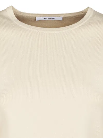 Max Mara Pure Stretch T-shirt In Neutral
