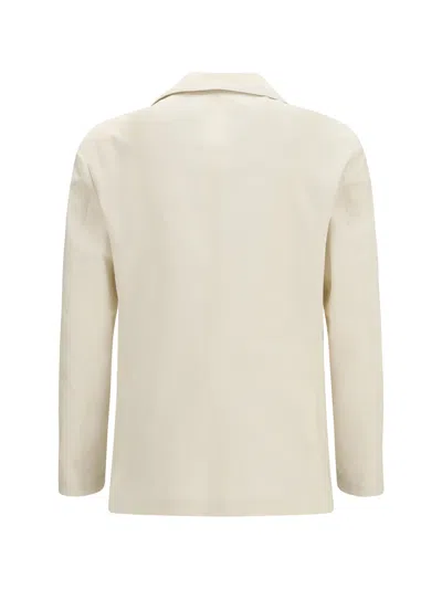 Lardini Single-breasted Patch-pocket Blazer In White