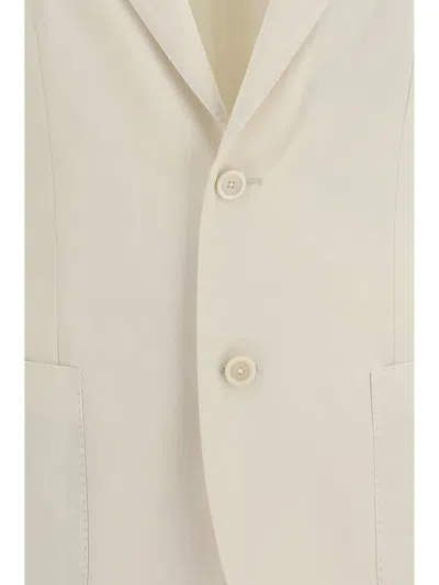 Lardini Single-breasted Patch-pocket Blazer In White