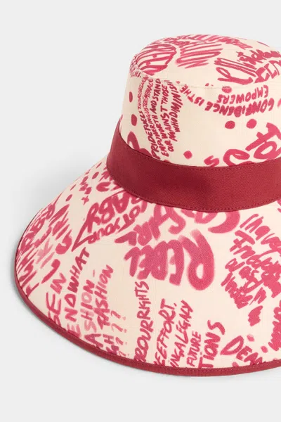 Dsquared2 Rebel Hat In Pink