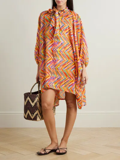Missoni Zigzag-pattern Mini Dress In Multi