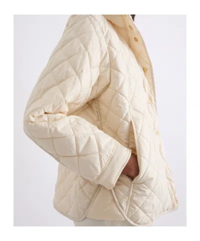 Marella Quilted Down Jacket In Neutral