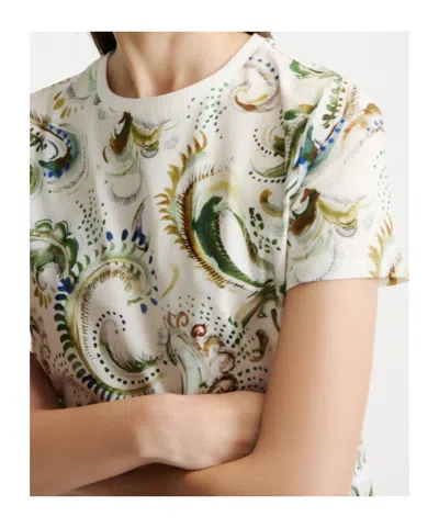Marella Printed Jersey T-shirt In Multi