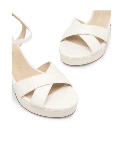 Stuart Weitzman Dayna Ankle Strap Platform Sandal In Neutral