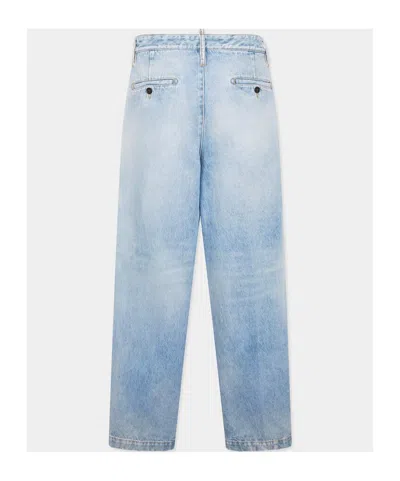 Dsquared2 Pleated Trousers In Blue
