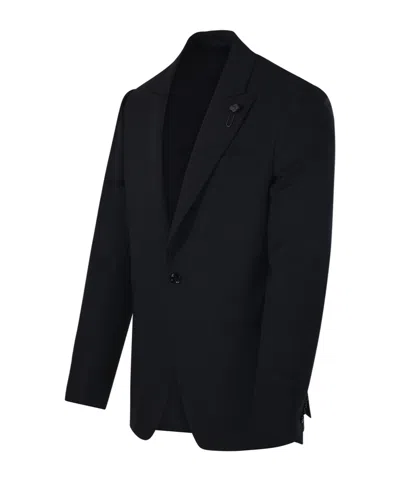 Lardini Single-breasted Blazer In Black