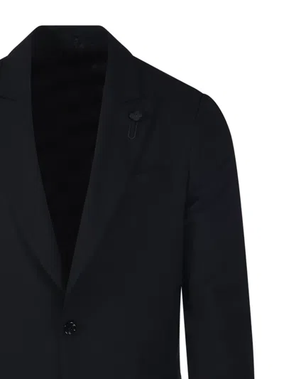 Lardini Single-breasted Blazer In Black