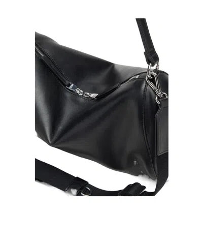 Diesel Load-d-shoulder Bag With Hard-shell Logo Sides In Black