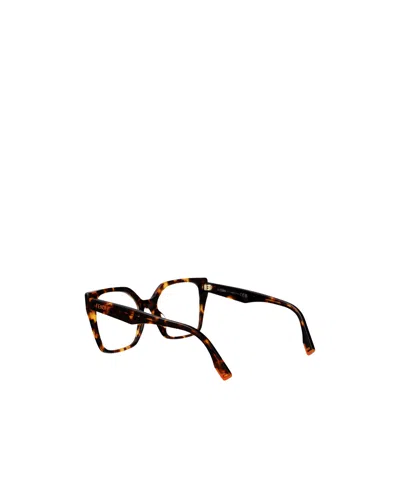 Fendi Eyewear Square Frame Glasses In Multi