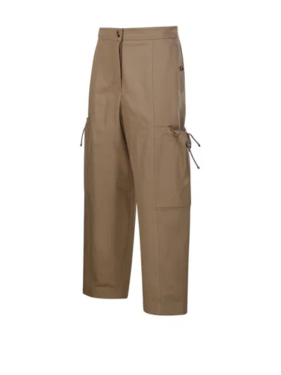Max Mara Mxmlepre Cargo-pocket Trousers In Brown