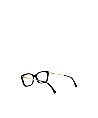 Fendi Eyewear Rectangular Frame Glasses In Black