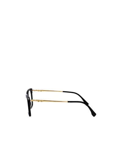 Fendi Eyewear Rectangular Frame Glasses In Black