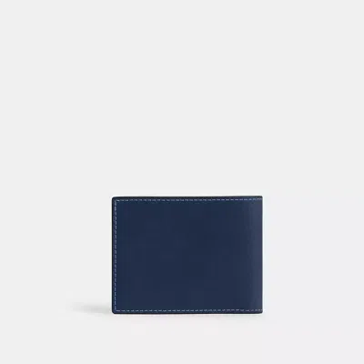 Coach Slim Billfold Wallet In Blue