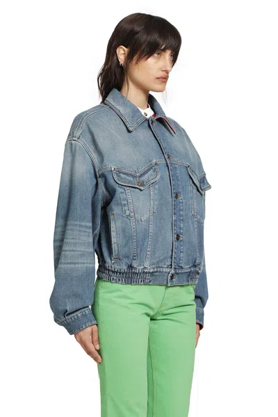 Versace Denim Jacket In Blue