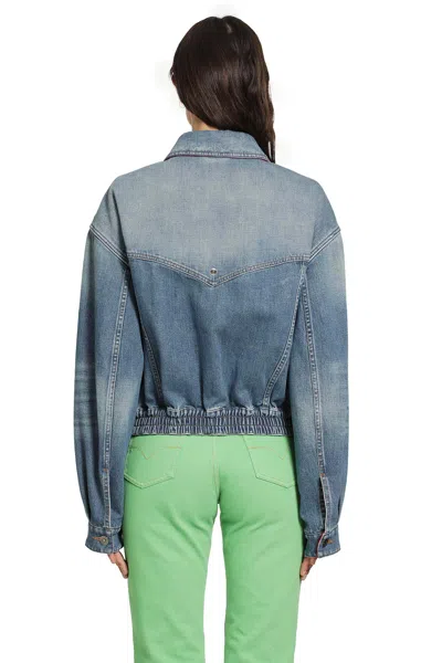 Versace Denim Jacket In Blue