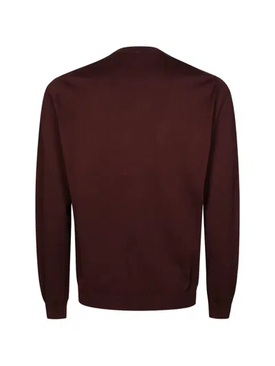 Alpha Studio Round-neck T-shirt In Red