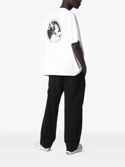 Canada Goose Cotton Logo Crew Neck Graphic T-shirt In White