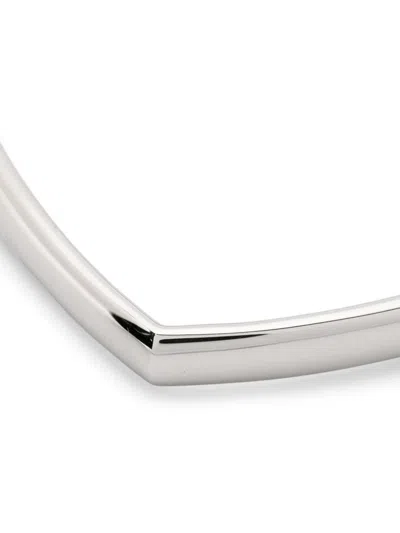 Tom Wood Frame Bangle In Silver