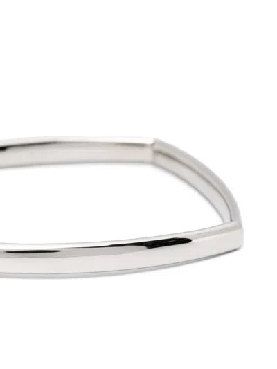Tom Wood Frame Bangle In Silver