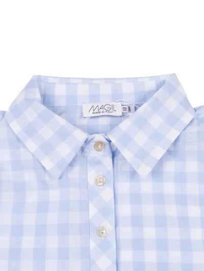 Magil Camicia Con Nodo In Vichy In Multi
