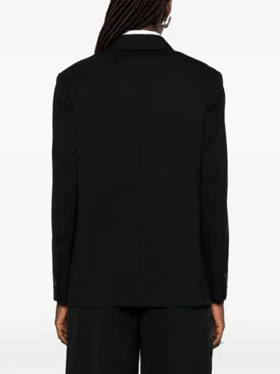 Comme Des Garçons Buttoned Jacket In Black