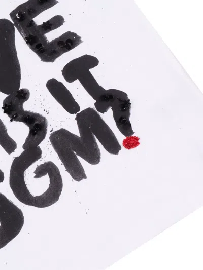 Msgm Graphic T-shirt In White
