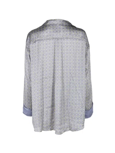 Free People Patterned Drawstring Pajama Set In Gray