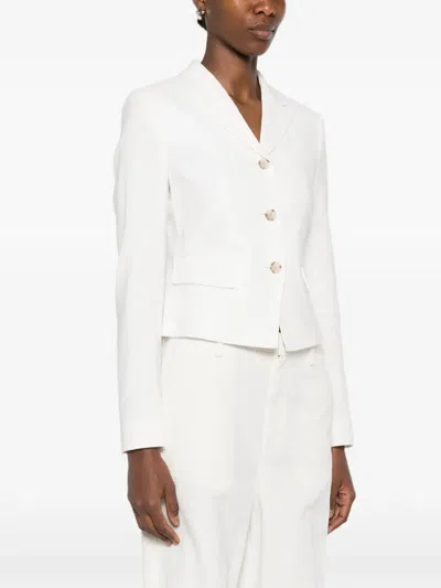 Hugo Boss Button Jacket In White