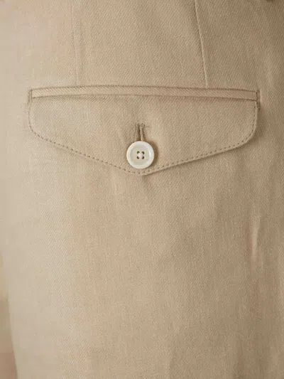 Lardini Button Tailored Shorts In Brown
