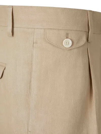 Lardini Button Tailored Shorts In Brown