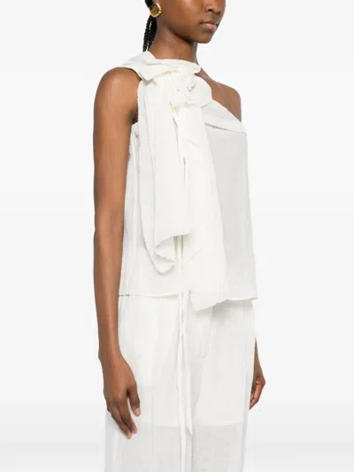 Su Ruffled Blouse In White