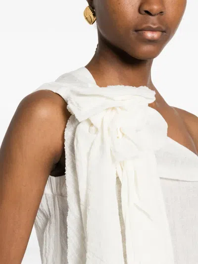 Su Ruffled Blouse In White