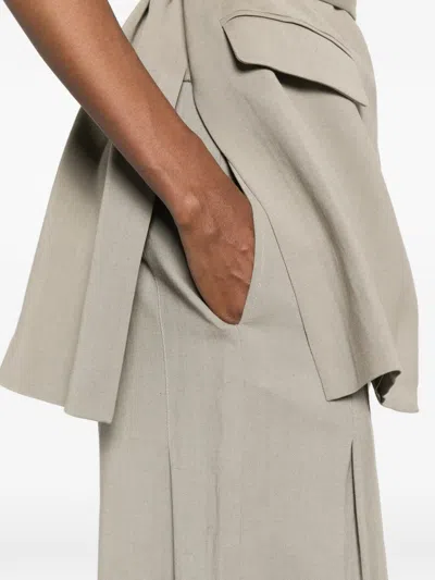 Su Pleated Trousers In Neutral