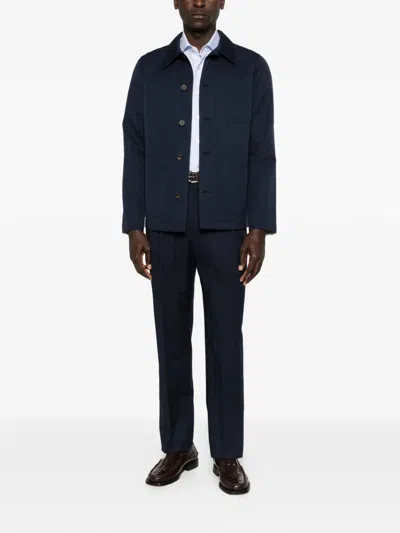 Jacob Cohen Buttoned Pocket Jacket In Blue