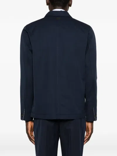 Jacob Cohen Buttoned Pocket Jacket In Blue