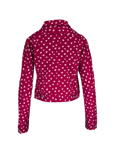 R13 Heart-print Jacket In Red