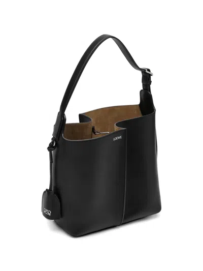 Loewe Medium Bilbao Bucket In Smooth Leather Skin For Woman In Black