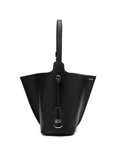 Loewe Medium Bilbao Bucket In Smooth Leather Skin For Woman In Black