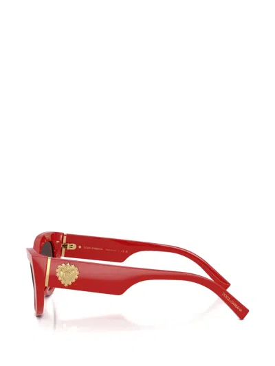 Dolce & Gabbana Devotion Sunglasses In Red