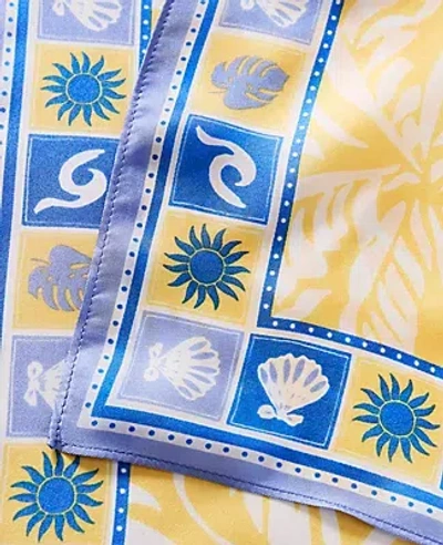 Ann Taylor Weekend Floral Silk Scarf In Green